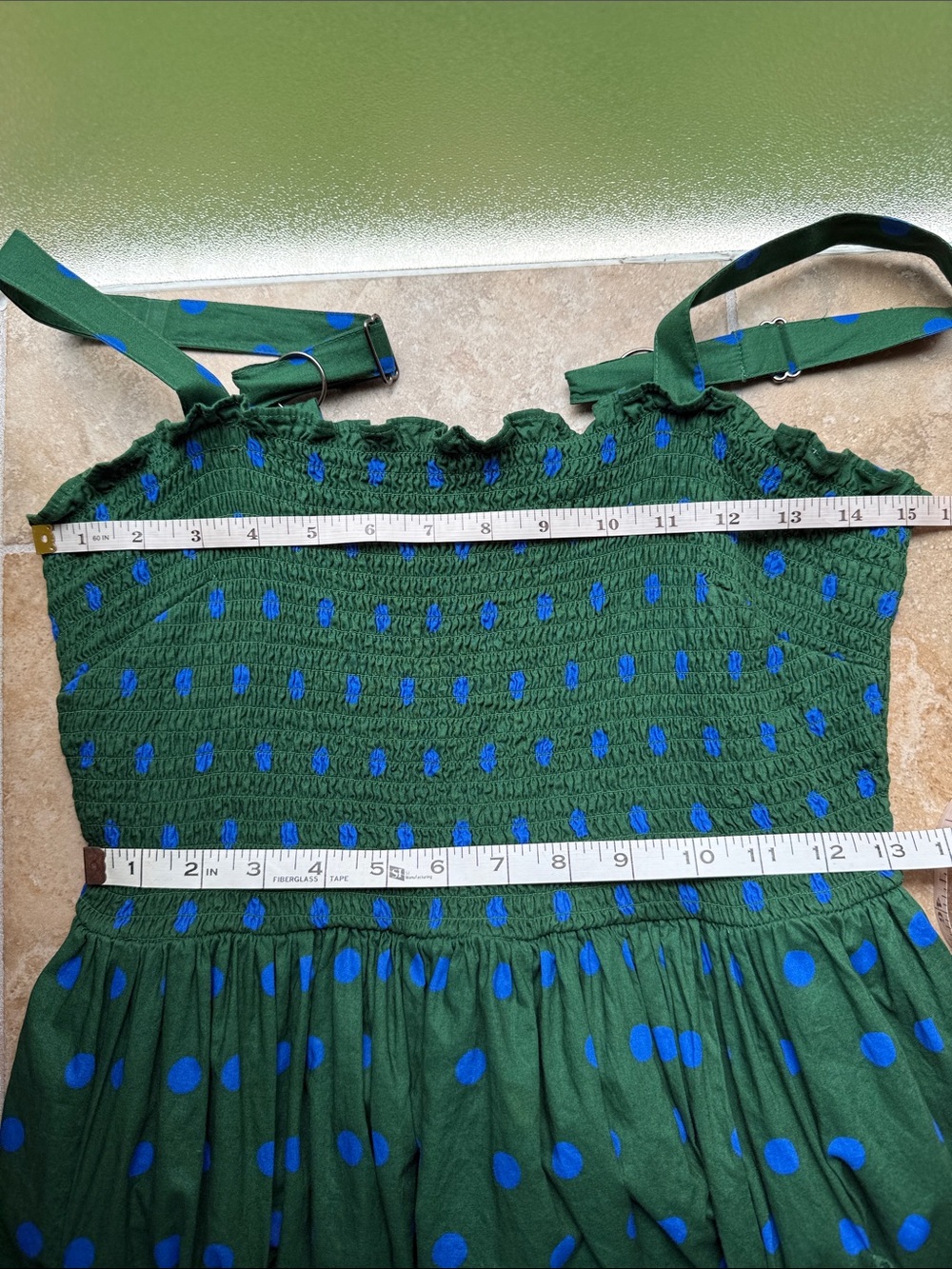 Anthropologie Pinnacle by Shruti Sancheti Smocked A-Line Midi Dress Pockets M - Picture 11 of 16